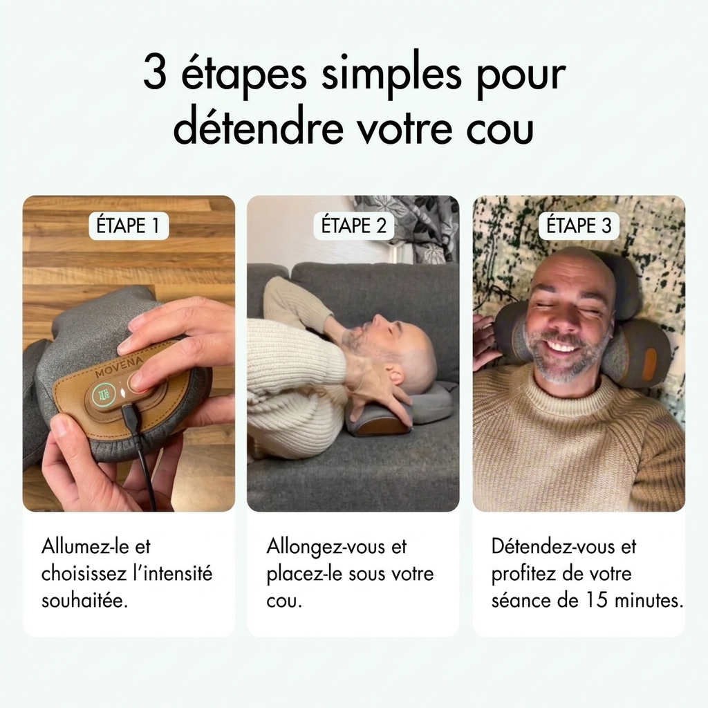 FisioBack - Massager pour le dos 3-en-1
