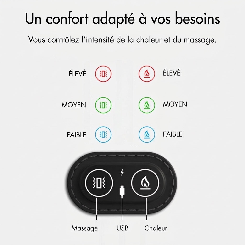 FisioBack - Massager pour le dos 3-en-1