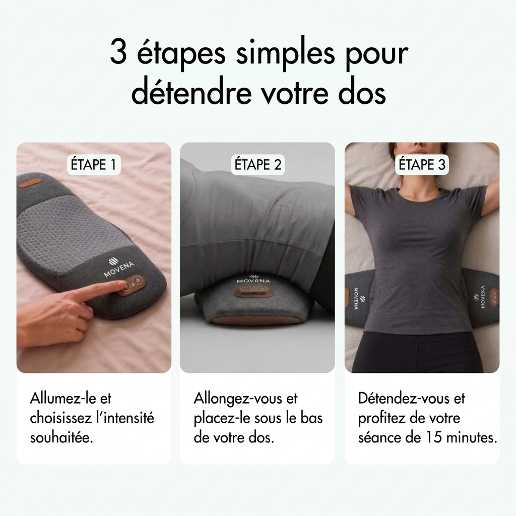 FisioBack - Massager pour le dos 3-en-1