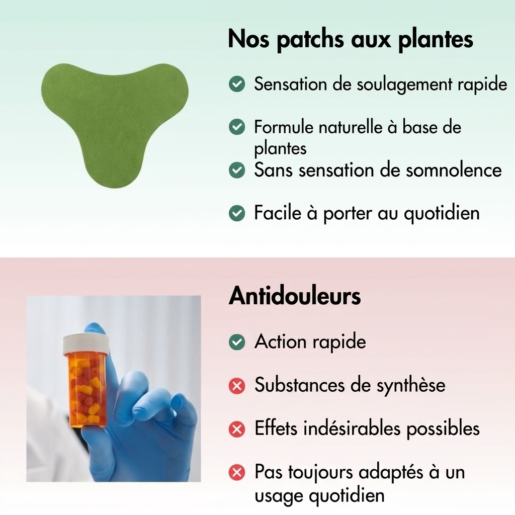 Patches de Soulagement de la Douleur au Cou à Base de Plantes