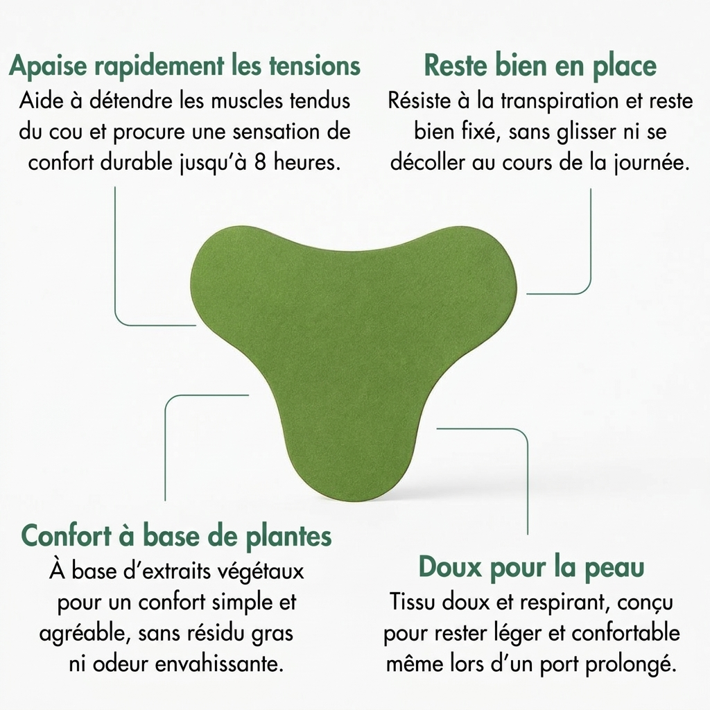 Patches de Soulagement de la Douleur au Cou à Base de Plantes